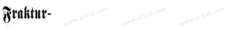 Fraktur字体转换