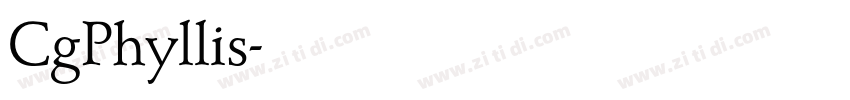 CgPhyllis字体转换