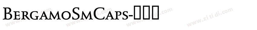 BergamoSmCaps字体转换