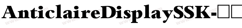 AnticlaireDisplaySSK字体转换