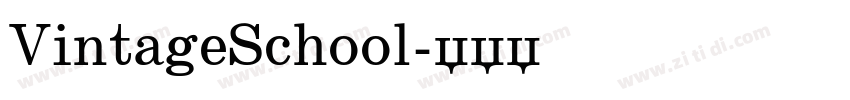 VintageSchool字体转换
