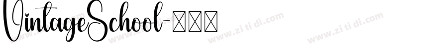 VintageSchool字体转换