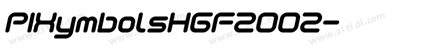 PIXymbolsHGF2002字体转换