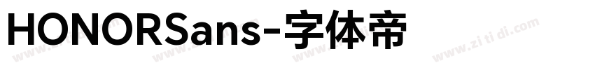 HONORSans字体转换