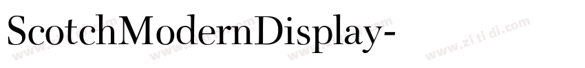 ScotchModernDisplay字体转换