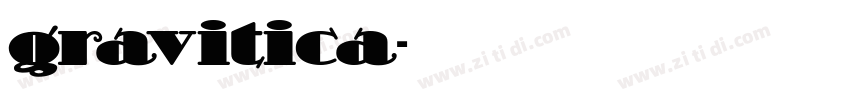 gravitica字体转换