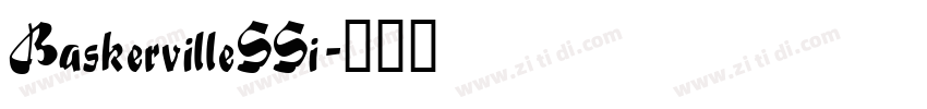 BaskervilleSSi字体转换