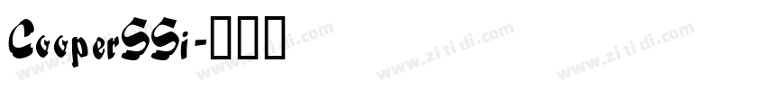 CooperSSi字体转换