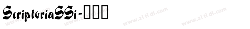 ScriptoriaSSi字体转换