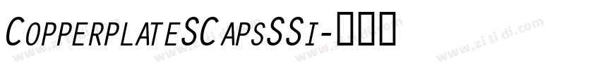 CopperplateSCapsSSi字体转换