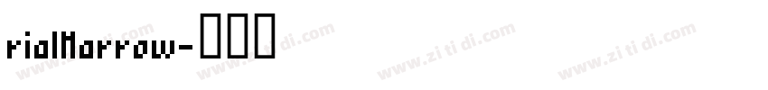 rialNarrow字体转换