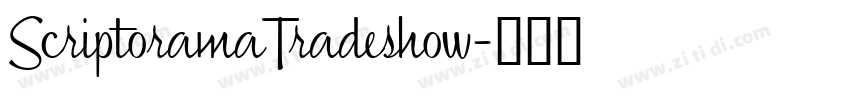 ScriptoramaTradeshow字体转换