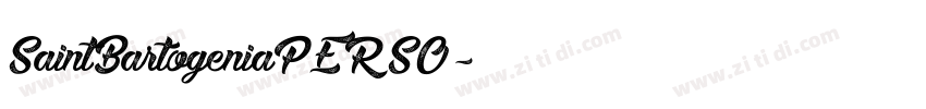 SaintBartogeniaPERSO字体转换