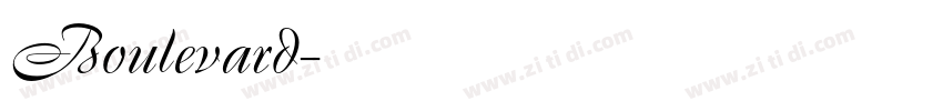 Boulevard字体转换