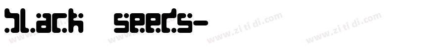 black粗民seeds字体转换