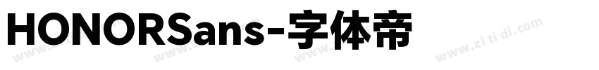 HONORSans字体转换