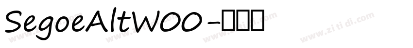 SegoeAltW00字体转换