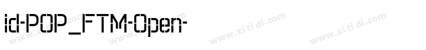 id-POP_FTM-Open字体转换