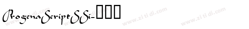ProgenaScriptSSi字体转换