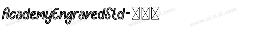 AcademyEngravedStd字体转换