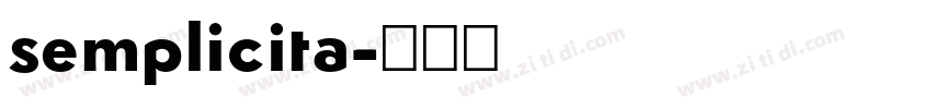 semplicita字体转换