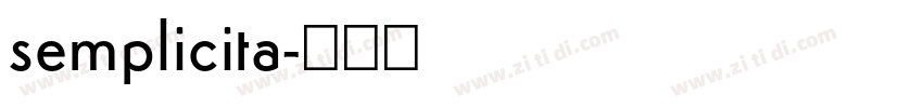 semplicita字体转换