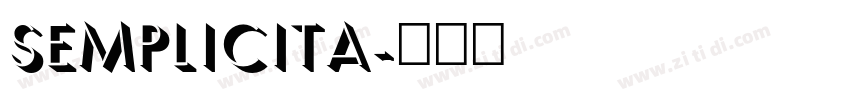 semplicita字体转换