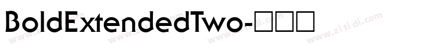 BoldExtendedTwo字体转换