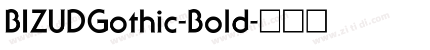 BIZUDGothic-Bold字体转换