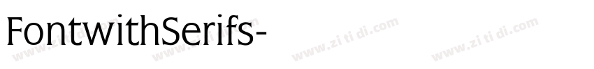 FontwithSerifs字体转换