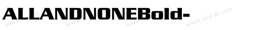 ALLANDNONEBold字体转换