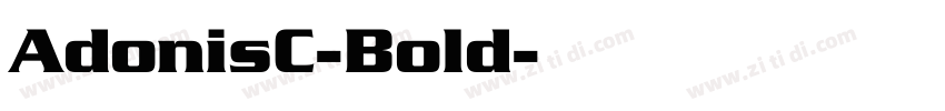 AdonisC-Bold字体转换