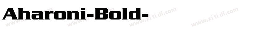 Aharoni-Bold字体转换
