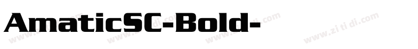 AmaticSC-Bold字体转换