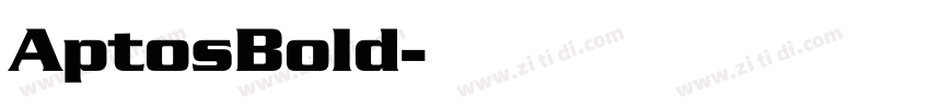 AptosBold字体转换