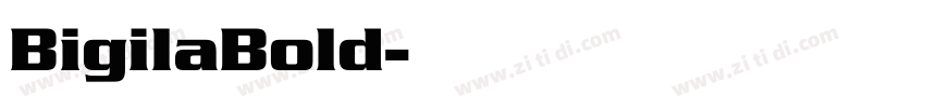 BigilaBold字体转换