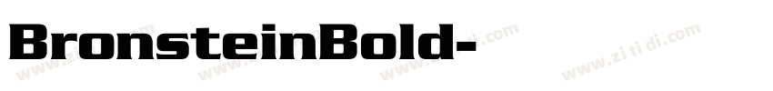 BronsteinBold字体转换