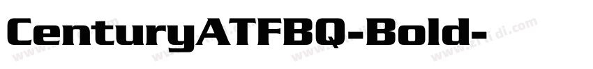 CenturyATFBQ-Bold字体转换