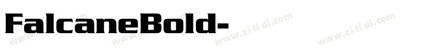 FalcaneBold字体转换