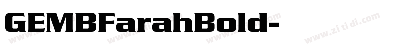 GEMBFarahBold字体转换
