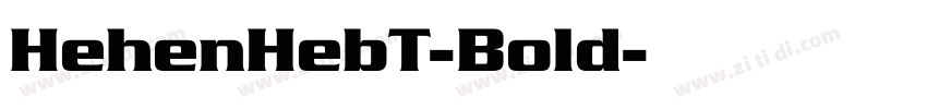 HehenHebT-Bold字体转换