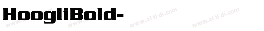 HoogliBold字体转换