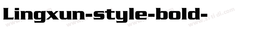 Lingxun-style-bold字体转换