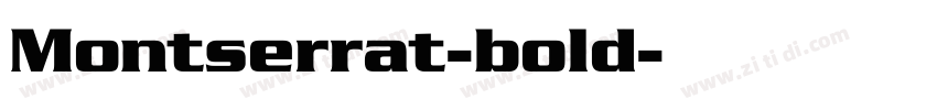 Montserrat-bold字体转换