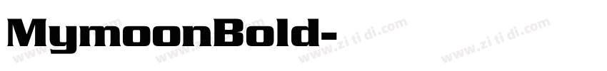 MymoonBold字体转换