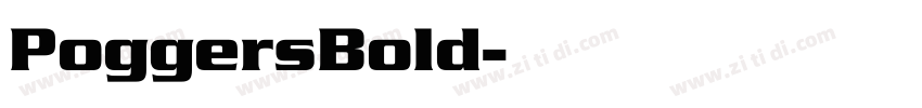 PoggersBold字体转换