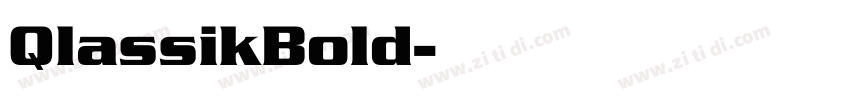 QlassikBold字体转换