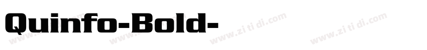 Quinfo-Bold字体转换