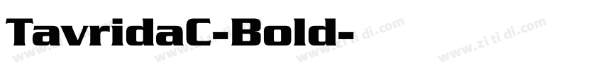 TavridaC-Bold字体转换