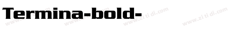 Termina-bold字体转换
